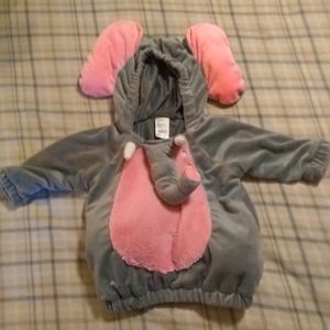 Baby elephant pull over hoodie size 12 to 18 months